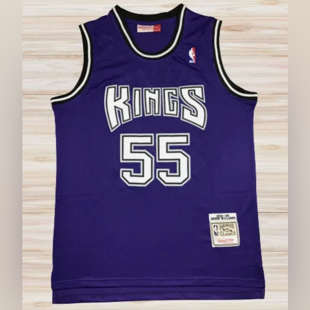 Jason Williams Sacramento Kings Jersey Vintage Purple number #55